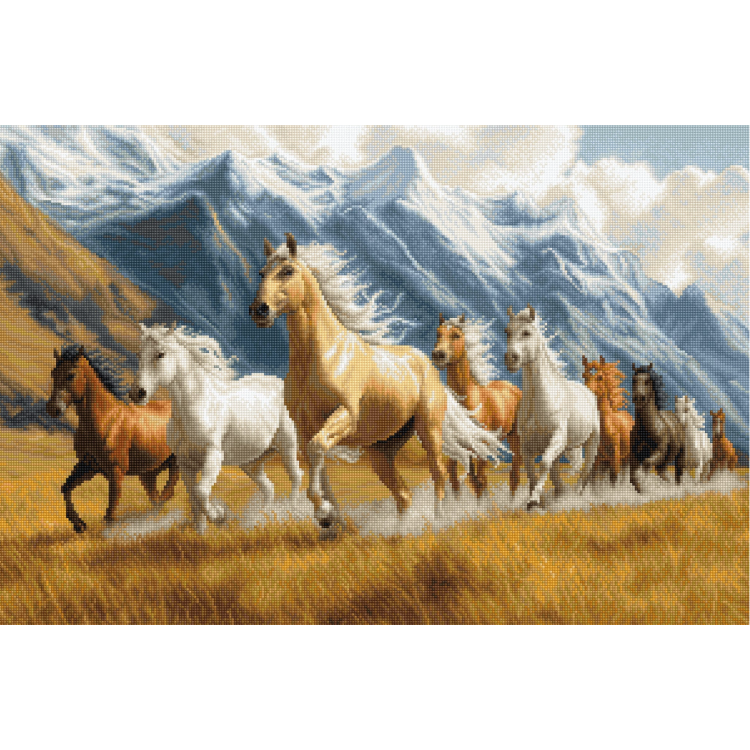 (image for) Gold Collection Free Spirit Counted Cross Stitch Kit (16 count Aida)